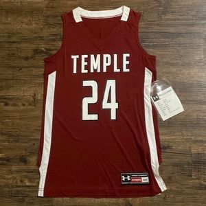 Women’s Under Armour Temple NCAA basketball jersey